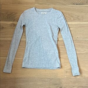 Madewell Light Gray Long Sleeve Women's Top